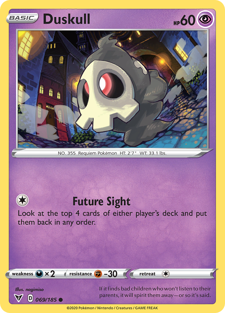 Duskull - 69/185 - Normal - NM - Common - Vivid Voltage