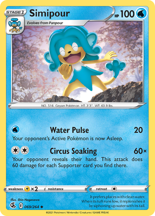 Simipour - 69/264 - Normal - NM - Uncommon - Fusion Strike