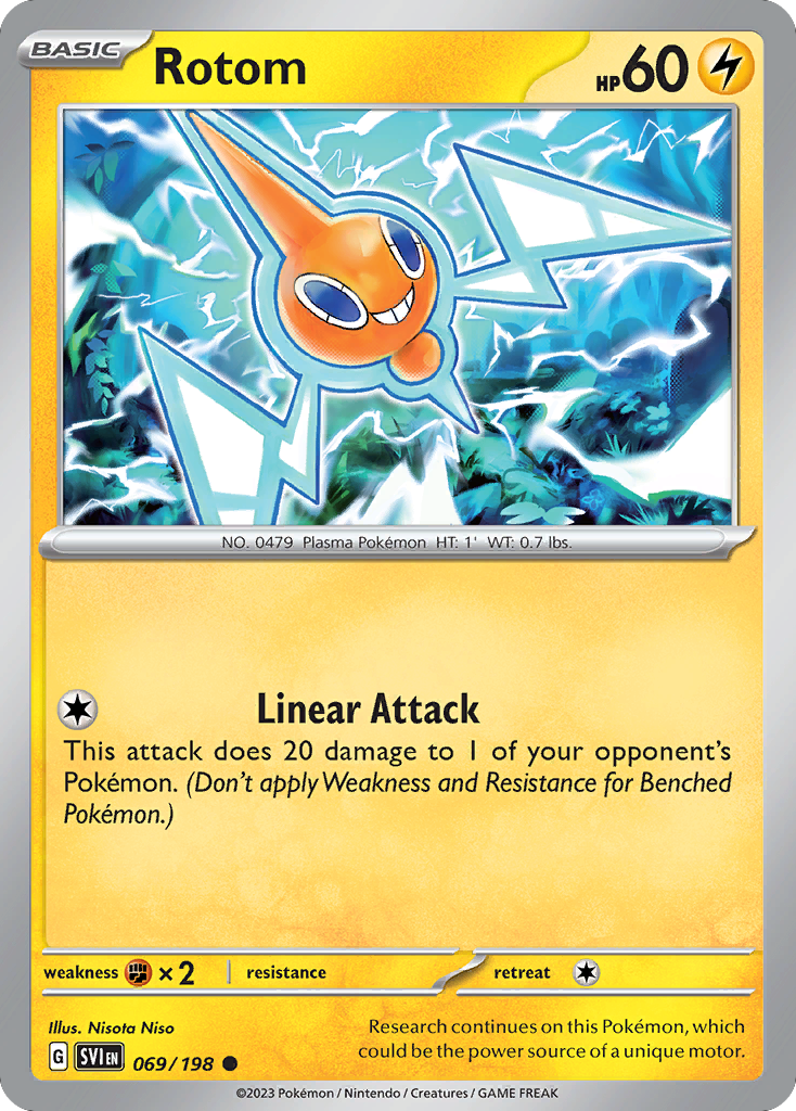 Rotom - 69/198 - Normal - NM - Common - Scarlet & Violet