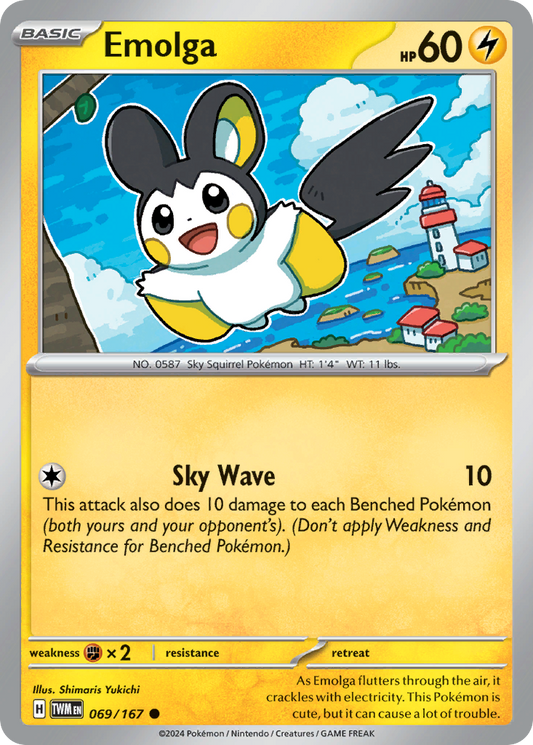 Emolga - 69/167 - Normal - NM - Common - Twilight Masquerade