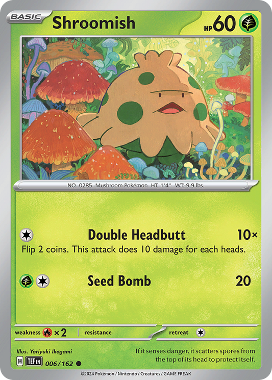 Shroomish - 6/162 - Reverse Holofoil - NM - Common - Temporal Forces