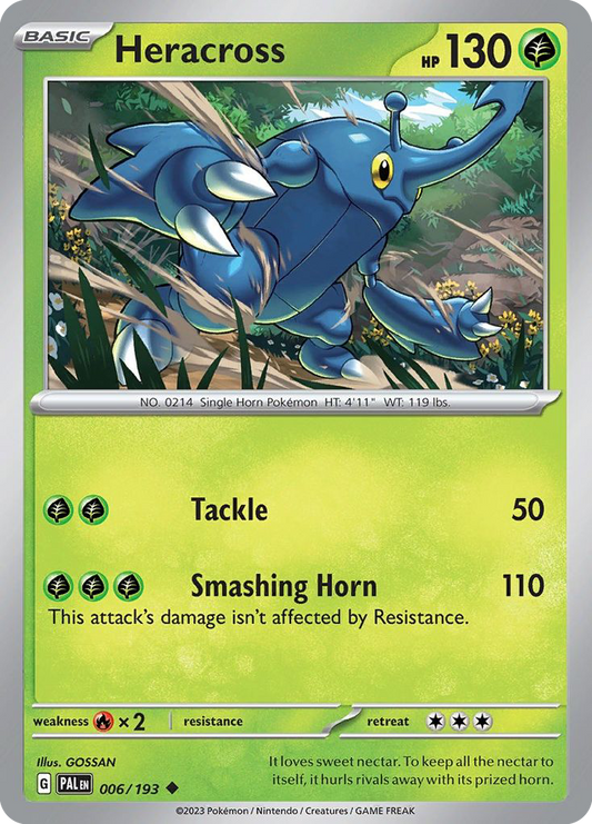 Heracross - 6/193 - Normal - NM - Uncommon - Paldea Evolved