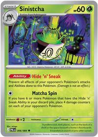 Sinistcha - 6/84 - Normal - NM - Uncommon - Pitch Black