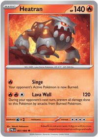 Heatran - 7/84 - Normal - NM - Uncommon - Pitch Black