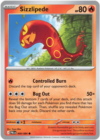 Sizzlipede - 9/84 - Normal - NM - Common - Pitch Black