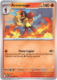 Armarouge - 12/84 - Holofoil - NM - Rare - Pitch Black