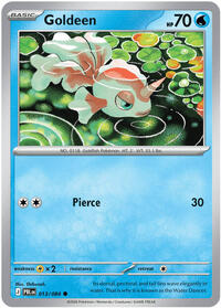 Goldeen - 13/84 - Normal - NM - Common - Pitch Black
