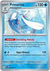 Primarina - 20/84 - Holofoil - NM - Rare - Pitch Black