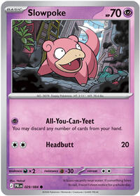 Slowpoke - 29/84 - Normal - NM - Common - Pitch Black