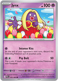 Jynx - 32/84 - Normal - NM - Common - Pitch Black