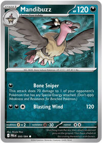 Mandibuzz - 50/84 - Reverse Holofoil - NM - Common - Pitch Black