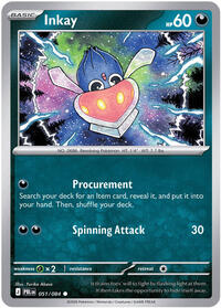 Inkay - 51/84 - Normal - NM - Common - Pitch Black