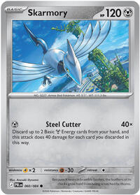 Skarmory - 60/84 - Normal - NM - Common - Pitch Black