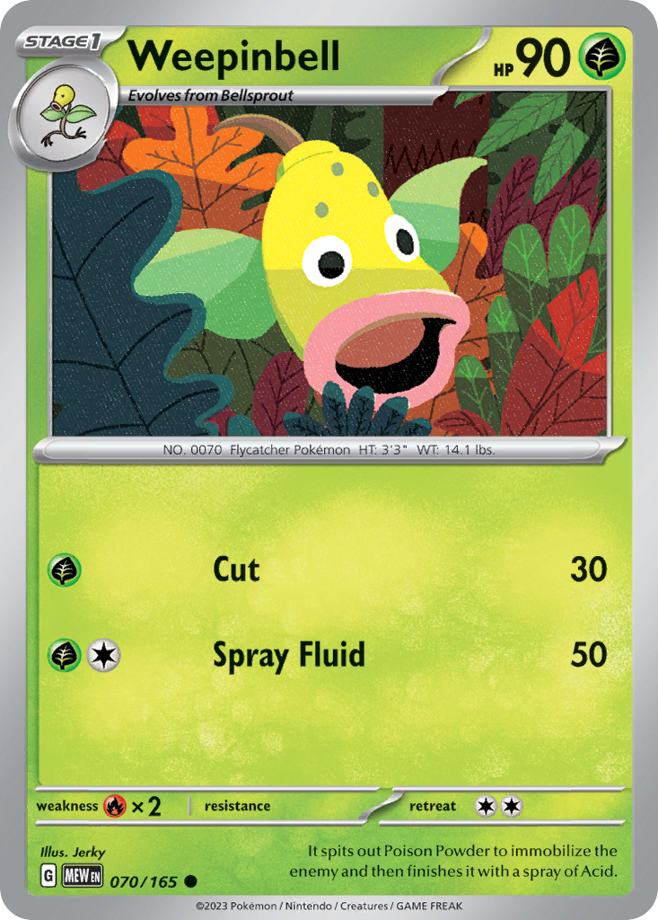 Weepinbell - 70/165 - Normal - NM - Common - 151