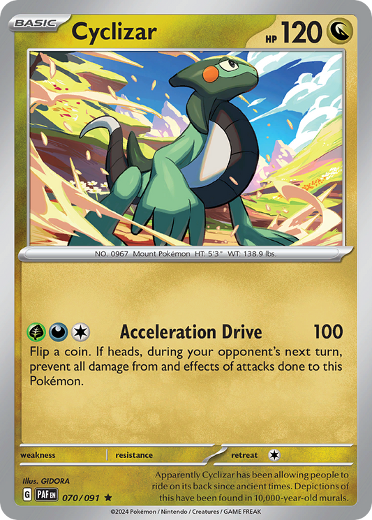 Cyclizar - 70/91 - Holofoil - NM - Rare - Paldean Fates
