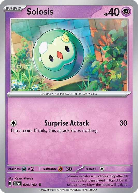 Solosis - 70/162 - Reverse Holofoil - NM - Common - Temporal Forces