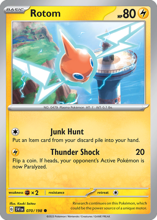 Rotom - 70/198 - Normal - NM - Common - Scarlet & Violet