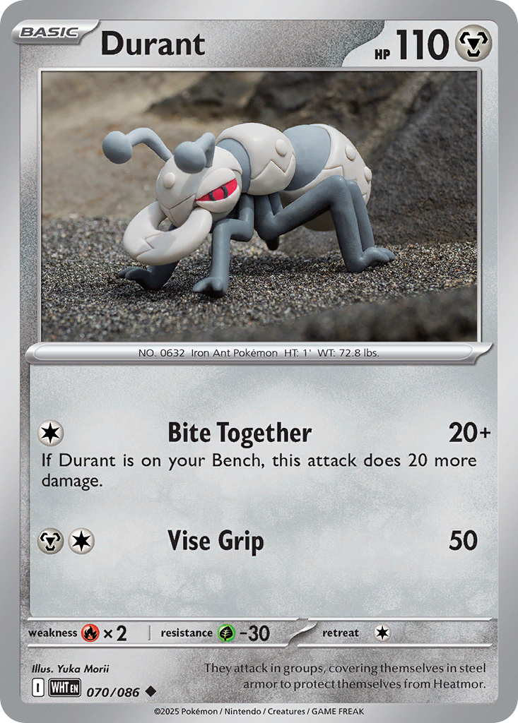 Durant - 70/86 - Reverse Holofoil - NM - Uncommon - White Flare