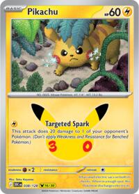 Pikachu - 38/128 - Holofoil - NM - Pikachu Rare - 30th Celebration