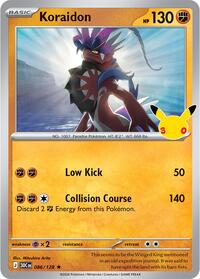 Koraidon - 86/128 - Holofoil - NM - Rare - 30th Celebration