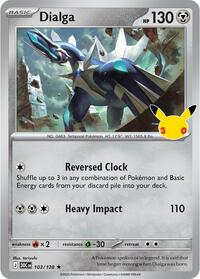 Dialga - 103/128 - Holofoil - NM - Rare - 30th Celebration