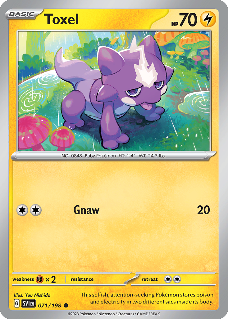 Toxel - 71/198 - Reverse Holofoil - NM - Common - Scarlet & Violet