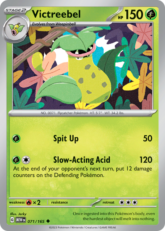 Victreebel - 71/165 - Reverse Holofoil - NM - Uncommon - 151
