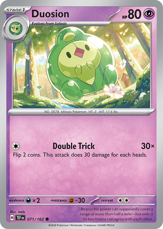 Duosion - 71/162 - Reverse Holofoil - NM - Common - Temporal Forces