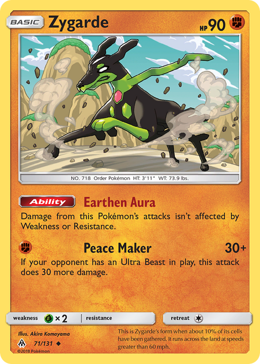 Zygarde - 71/131 - Normal - NM - Uncommon - Forbidden Light