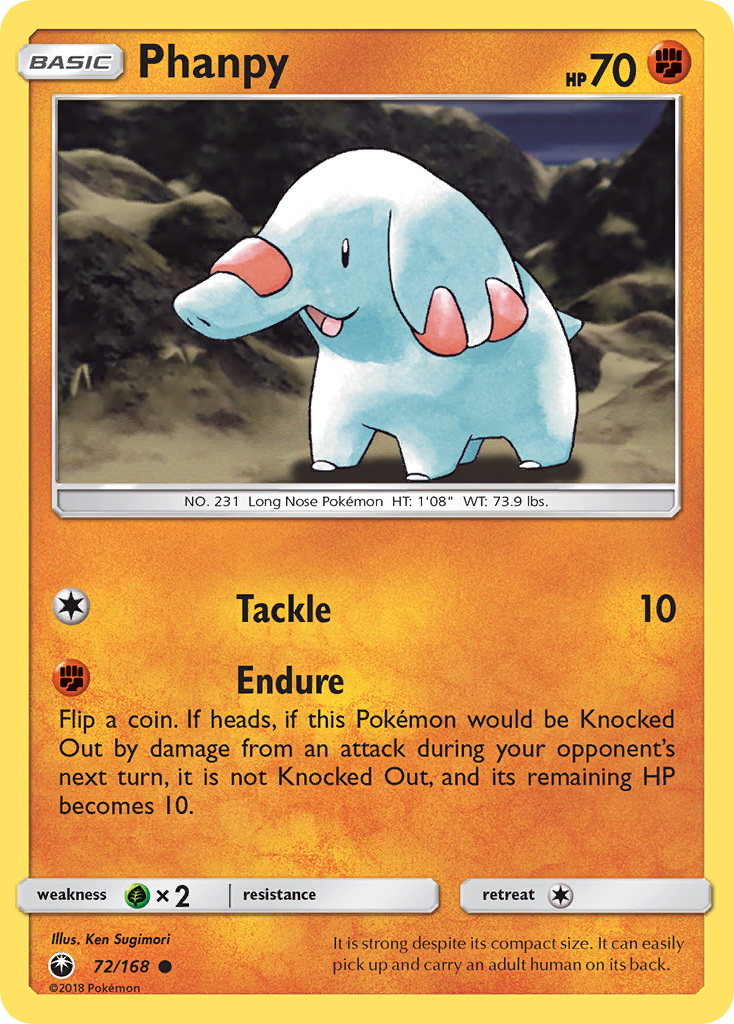 Phanpy - 72/168 - Normal - NM - Common - Celestial Storm