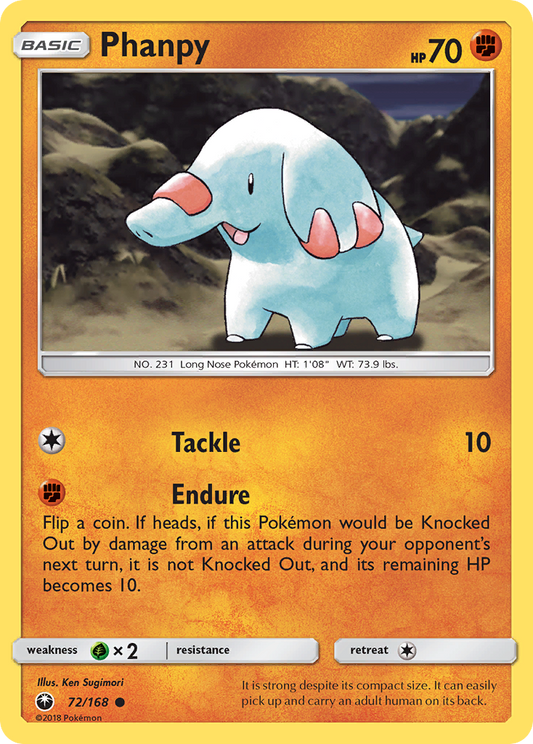 Phanpy - 72/168 - Normal - NM - Common - Celestial Storm