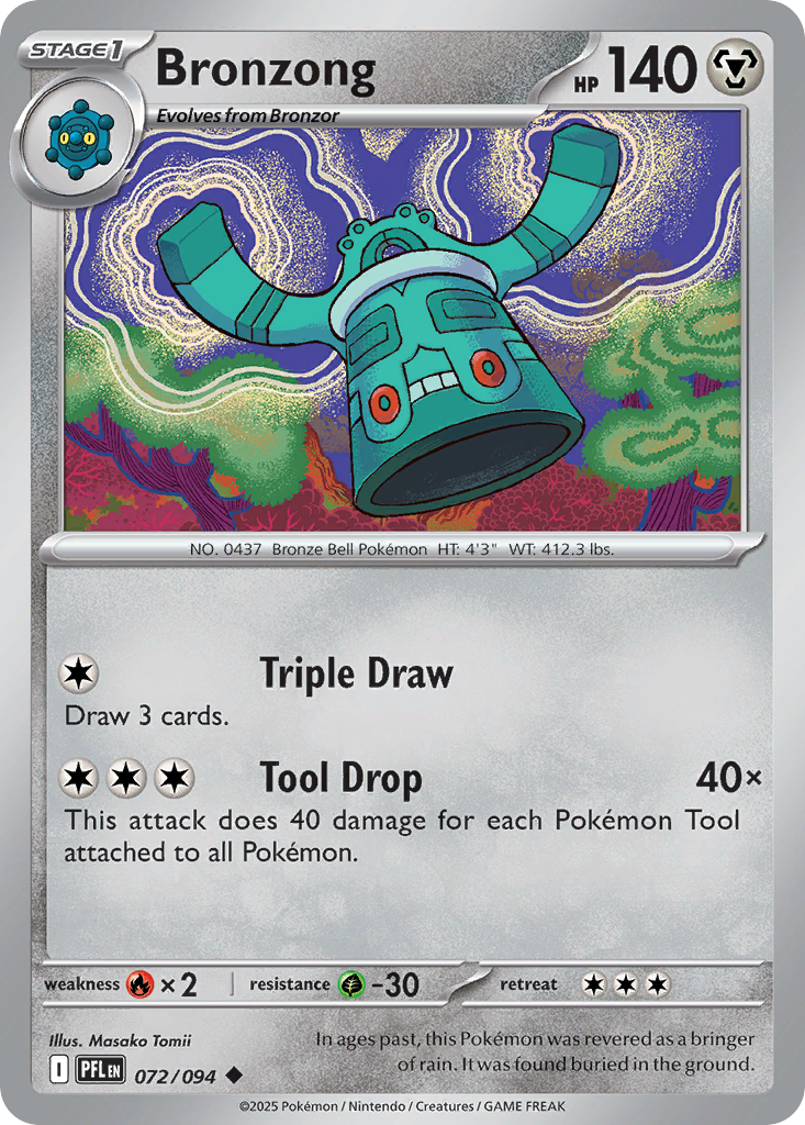 Bronzong - 72/94 - Normal - NM - Uncommon - Phantasmal Flames