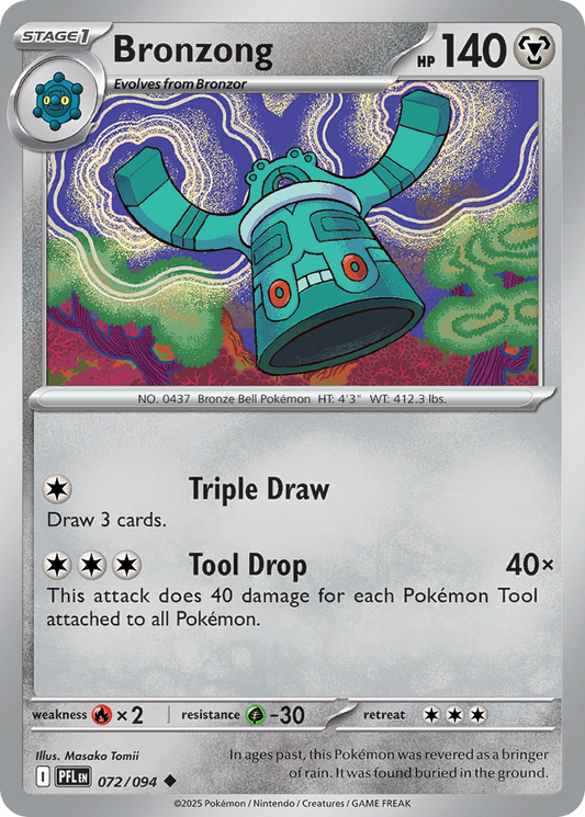 Bronzong - 72/94 - Normal - NM - Uncommon - Phantasmal Flames