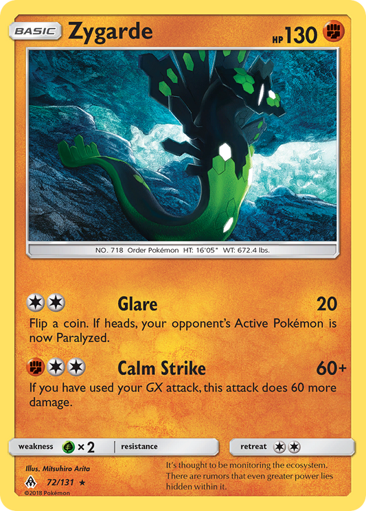 Zygarde - 72/131 - Normal - NM - Rare - Forbidden Light