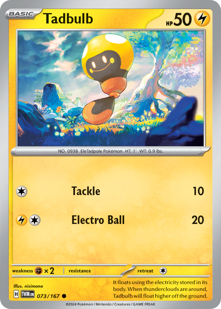 Tadbulb - 73/167 - Reverse Holofoil - NM - Common - Twilight Masquerade