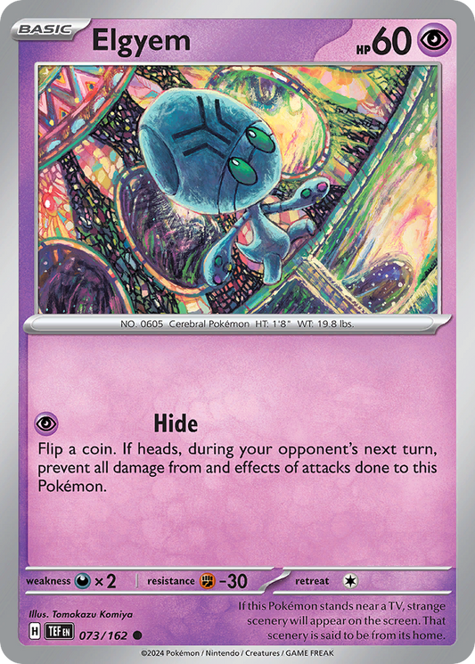 Elgyem - 73/162 - Normal - NM - Common - Temporal Forces
