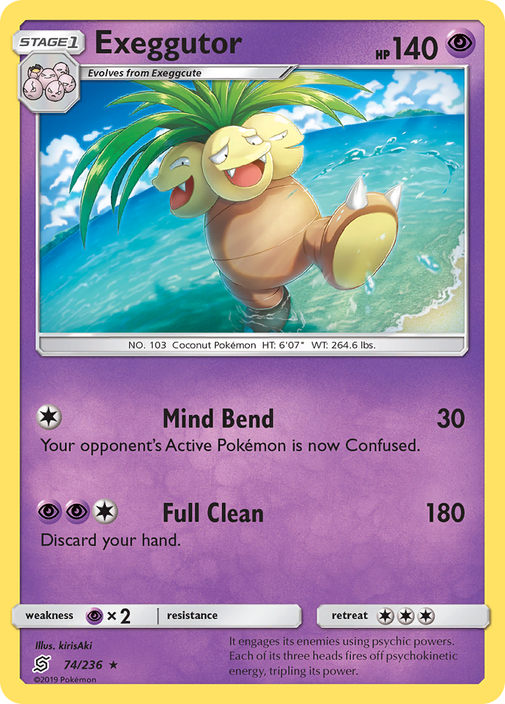 Exeggutor - 74/236 - Normal - NM - Rare - Unified Minds