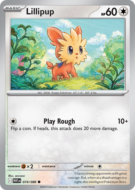 Lillipup - 74/86 - Normal - NM - Common - White Flare