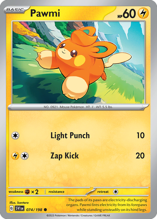 Pawmi - 74/198 - Normal - NM - Common - Scarlet & Violet