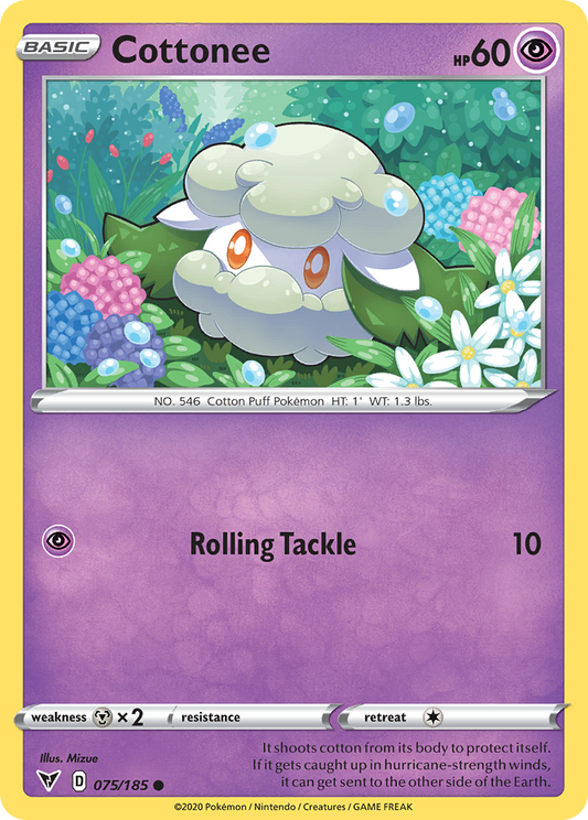 Cottonee - 75/185 - Normal - NM - Common - Vivid Voltage