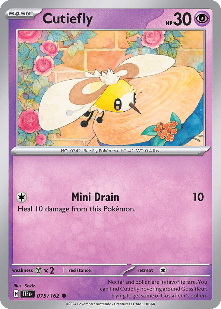Cutiefly - 75/162 - Reverse Holofoil - NM - Common - Temporal Forces