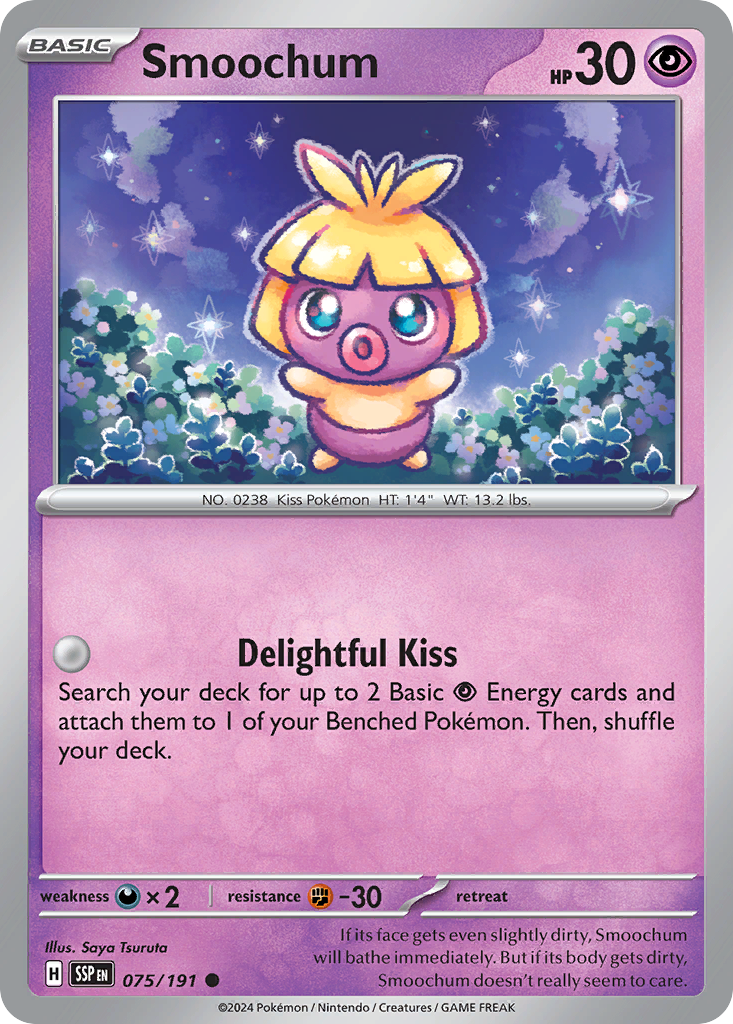 Smoochum - 75/191 - Normal - NM - Common - Surging Sparks