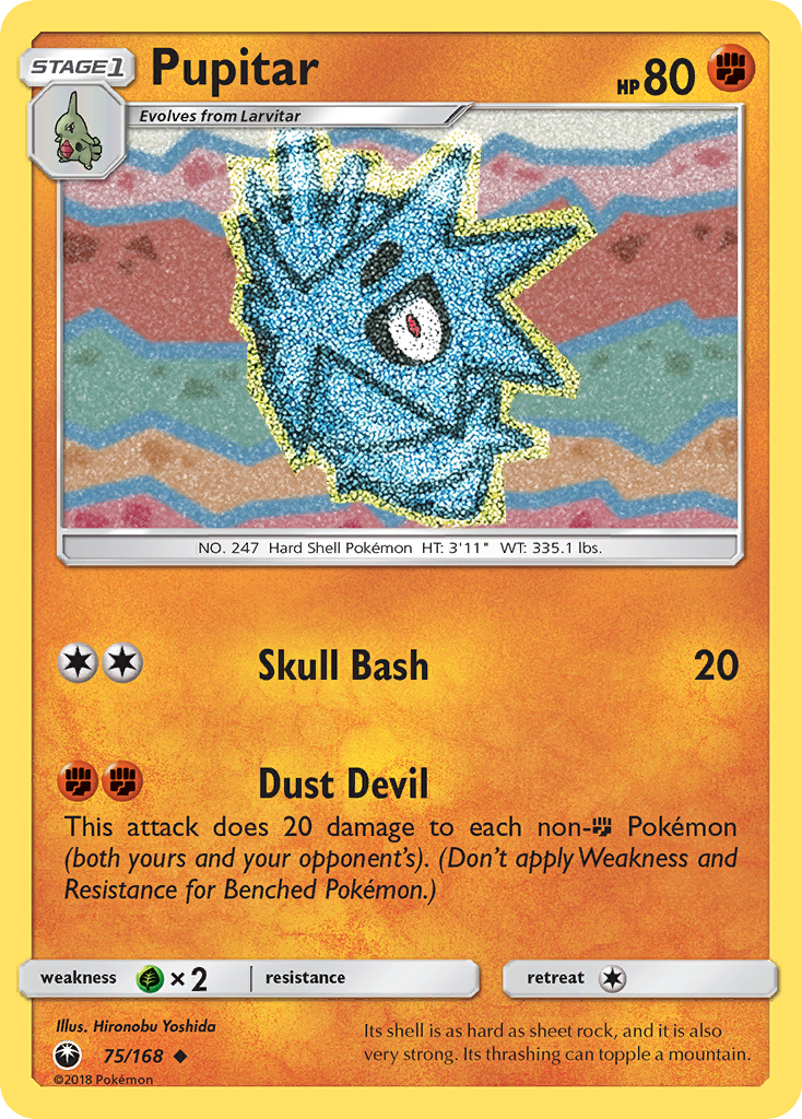 Pupitar - 75/168 - Normal - NM - Uncommon - Celestial Storm