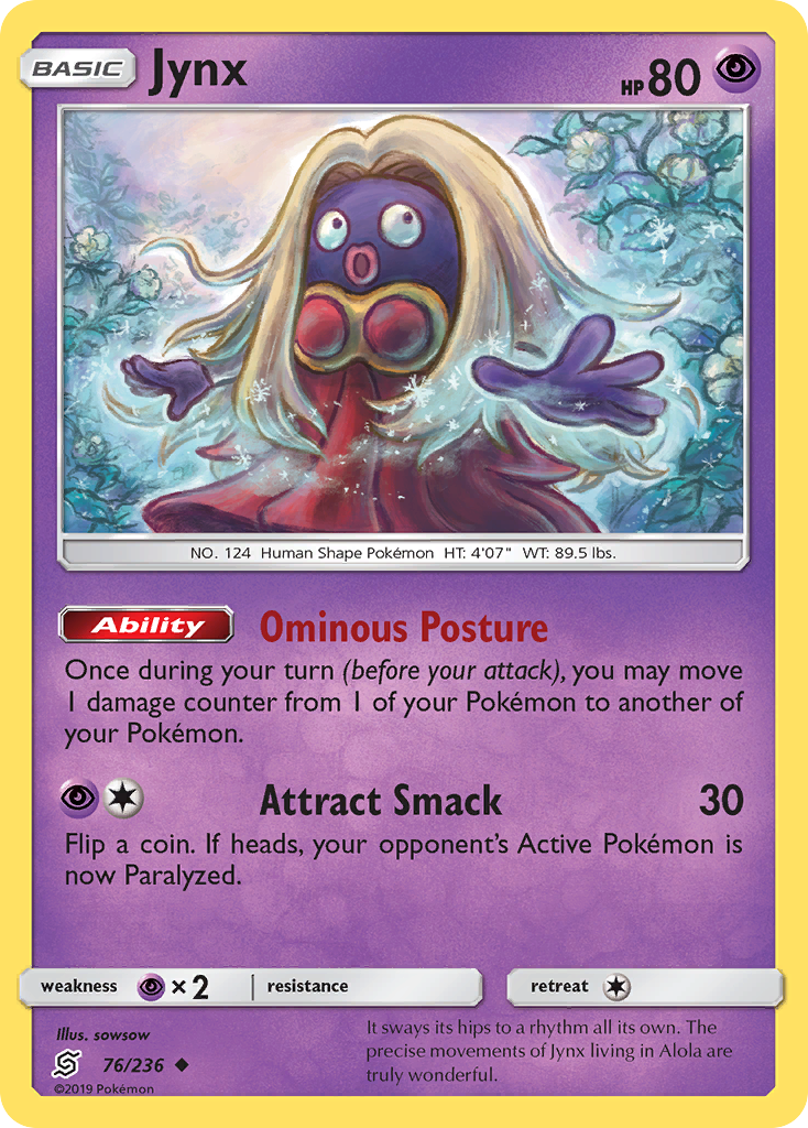 Jynx - 76/236 - Normal - NM - Uncommon - Unified Minds