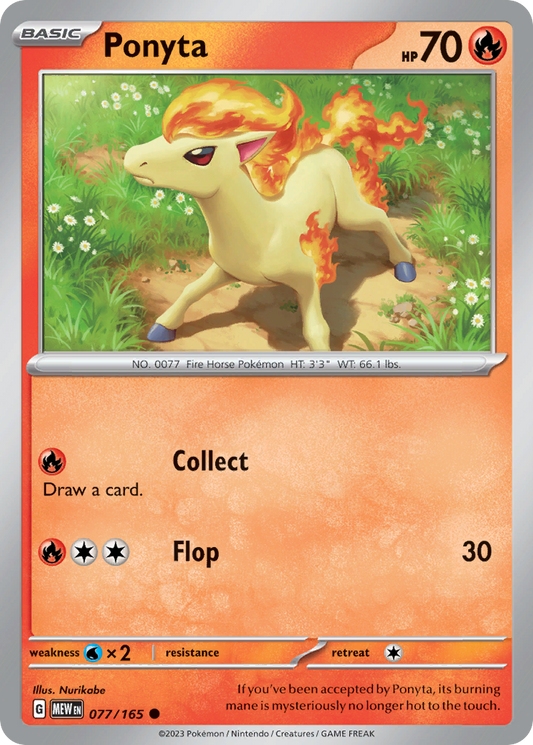 Ponyta - 77/165 - Normal - NM - Common - 151