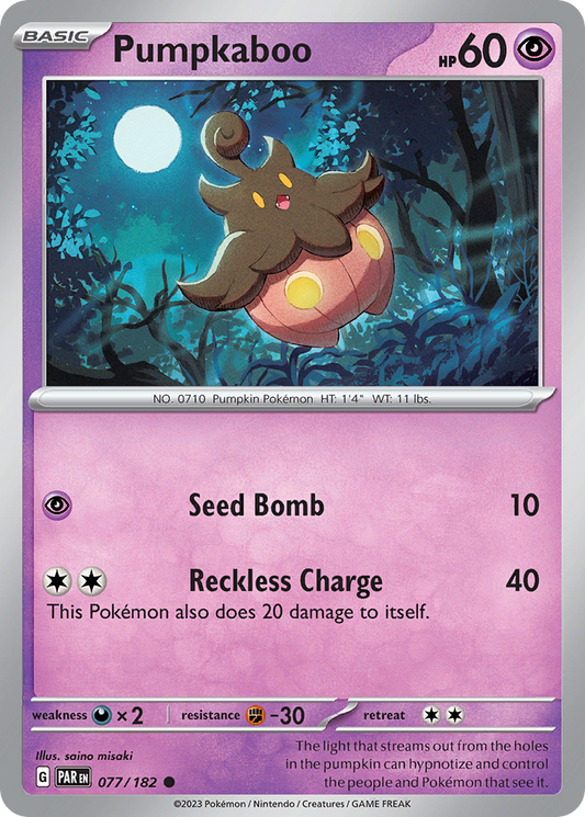 Pumpkaboo - 77/182 - Normal - NM - Common - Paradox Rift