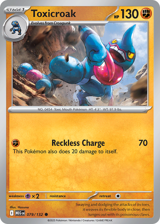 Toxicroak - 79/132 - Normal - NM - Common - Mega Evolution