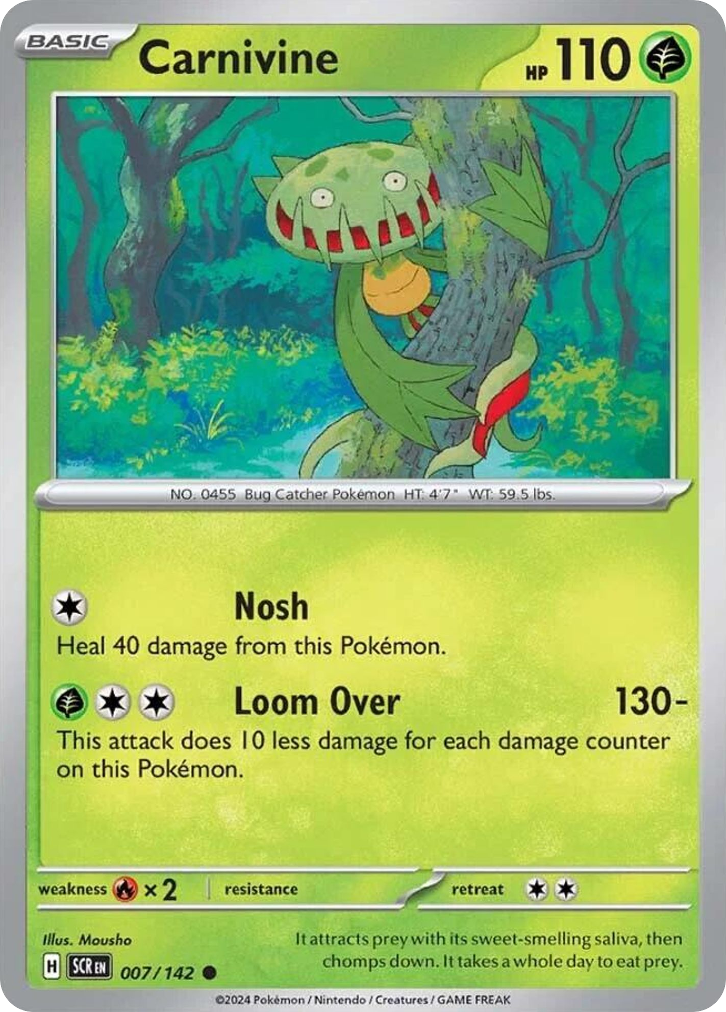Carnivine - 7/142 - Normal - NM - Common - Stellar Crown