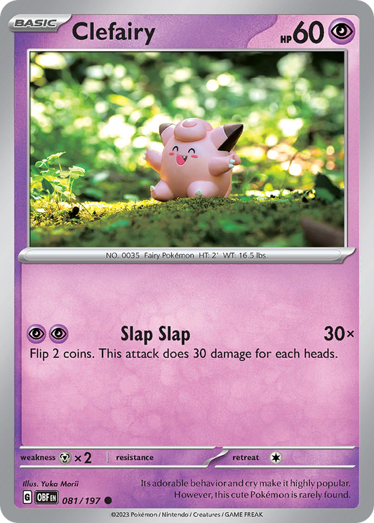 Clefairy - 81/197 - Reverse Holofoil - NM - Common - Obsidian Flames