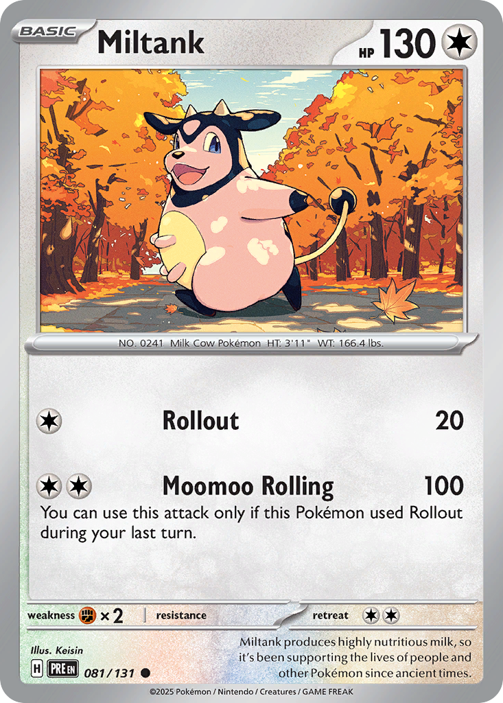 Miltank - 81/131 - Normal - NM - Common - Prismatic Evolutions